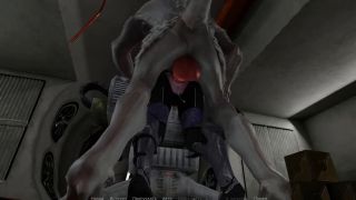 Lsd131313 - while a cute girl is being fucked she shoots monsters from a turret-7