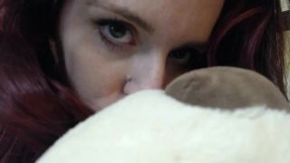 Watch me hump and make out with Mr Bear – Jessie Wolfe - pillow humping - teen -9