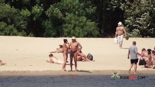 Naked teen naturist lets the water kiss her  body-7