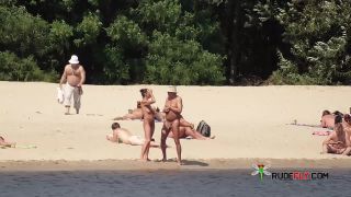 Naked teen naturist lets the water kiss her  body-8