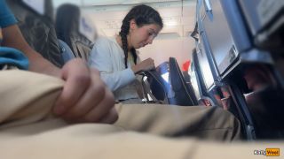 Katty West Public Cock Flashing And Jerking In Airplane (Public)-3
