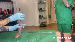 Femdom porn  Medical Femdom  MistressAe - Double Domme Medfet sounding exam and treatments with Madame Li Ying and our patient-6