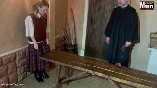 Continuation of the first punishment of a schoolgirl. Belt. Part two - HD720p-1