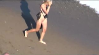  Naked girl is cold and needs a hug, camera on public-9