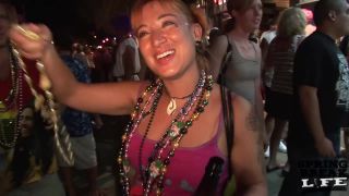 Lingerie Milf Body Paint Naked in Public Fest at Fantasy Fest Public-8