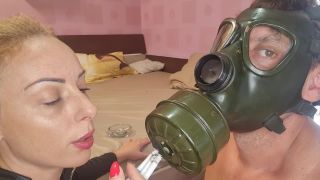 Pt 2KinkyPornCpl - Gas Mask Smoking Fucking Fart-1