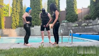 [K2S.CLUB] Lady Bellatrix and Ms Sinstress - Duo Domme Poolside Ballbusting - FullHD 1920P-5