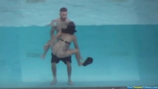 Couple fucking in the hotel  pool-4