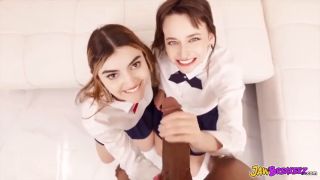 Big Dick Schoolgirls Take Turns on MONSTER BBC-7