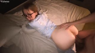 Yuiwoo - Cute Teen In Pajamas Fuck By Big Cock Before Night Full HD - Young teen-7