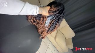 Ebony Secretary Gets Fucked Through a Tiny Hole in Her Skirt Just For a Promotion-9