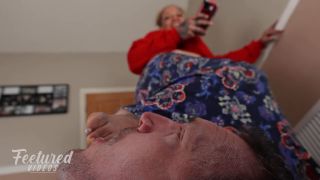 Slapping your pathetic face with my feet is soooo funny Feetured Videos (Funny porn)-1