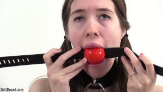 adult video 1 BeltBound – Locking gag test with Ivy Red - bdsm - bdsm porn amateur bdsm blowjob-2