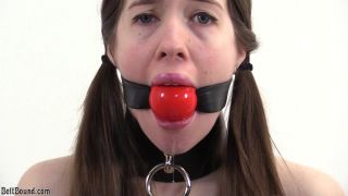 adult video 1 BeltBound – Locking gag test with Ivy Red - bdsm - bdsm porn amateur bdsm blowjob-6