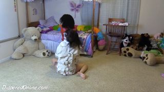 DiaperedonlineBunny B Iris Bunny  Iris Straitjacket Escape-1