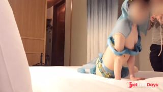 I made my neat student change into erotic Arabian costume and in the gravure poses-1