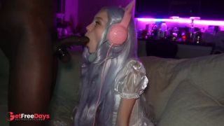 Gamer girl fucked by hard BBC-3