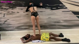  Femdom LoyalFans: THEHUMANMAT - Jetts First Time Hard Trampling In Public Femdom -5