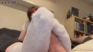 Femdom porn Faewilde 2768912889 02 08 2023 Fuzzy Sock Solejob Part 1 Re Upload  faewilde -5