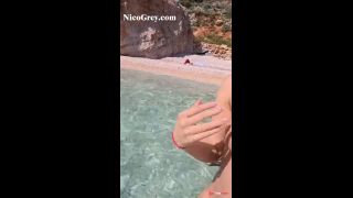 British Redheads RISKY Beach Blowjob Fuels WILD Doggy and Cum in Mouth-9