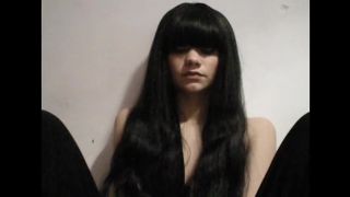 Long Haired Bitch Smoking A Cigarette.-0
