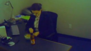 Horny girl masturbating with toy at the break work - Masturbation-9