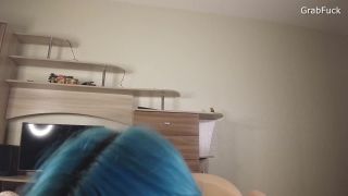 Powerful cumshot. Young slut covered in cum POV!-0