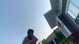 Voyeur peeps on his sexy friend in and out of pool BBW-6