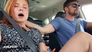 Sextoys Clemence Audiard masturbates in the car-7