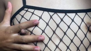 FilipinaGirls - 061 Close Up Nipple Fishnet-2