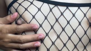 FilipinaGirls - 061 Close Up Nipple Fishnet-6