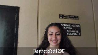 Footfetish 18yo Arab Girl's Freshman Feet During Finals (1st Shoot) - Foot Fetish-9