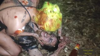 Forest Whore Lesbian Dirty Walk and Eating Hot Dogs Out of Trash 4k - Femdom-7