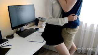 Romantic Boyfriend Surprised Schoolgirl While Doing Homework 1080p-1