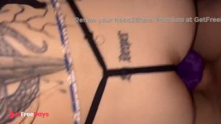 POV cream pie - Easter bunny gets pussy pounded and rides fat carrot cock gets filled with cum-1