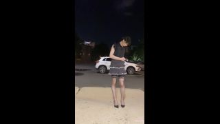 online xxx video 13 Suki TRANS – Masturbate and Cumshot in Parking Lot – $9.99,  on shemale porn -9
