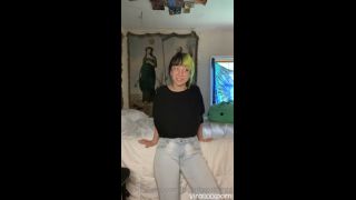 BigTittyGothegg Teasing in Bedroom with Glasses on in OnlyFans Video Anal -2