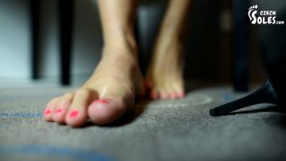 Under The Office Desk And At Her Sexy Feet And Heels (Boss Feet, Soles-5