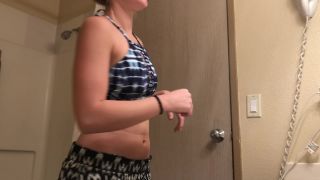 Super young girl undressing in hotel bathroom spy cam-6