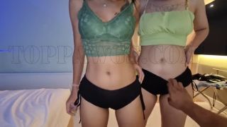 Asian Threesome Asian cuties get my BBC hard before fuck-2