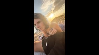 Sex On a Public Beach After Kebabs - reampie For 18 Year Old Cute Girl - Darcy Dark - Cumshot-4