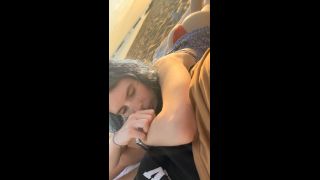 Sex On a Public Beach After Kebabs - reampie For 18 Year Old Cute Girl - Darcy Dark - Cumshot-5