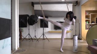 Asian Girls Bound and Gagged china rope bondage shibari leotard-2