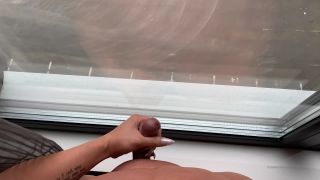 naomimoan 24-03-2020 Cumming in my hotel window for everyone outside to see - (Shemale porn)-5