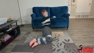 Cara Day - Tape Tied, Barefoot, Hogtied and Gagged Downl...-5