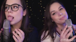 ASMR Honeygirl - Two girlfriends lick ears! One is shy, the other likes it  honeygirl ASMR Honeygirl -1