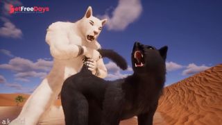 [GetFreeDays.com] Wolf girl gets Knotted by White Wolf BFEve x VictreWildlife3D Porn Adult Clip January 2023-4