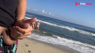 [GetFreeDays.com] Public flash dick on the beach in front of two horny girls who crave my cock Sex Clip April 2023-0