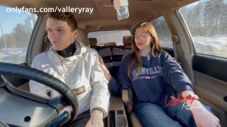 Blowjob In The Car After Studys - Public-2