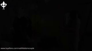 REAL LIFE BDSM COUPLE - (Ruby Mark) Double Hand Tawsing.-6